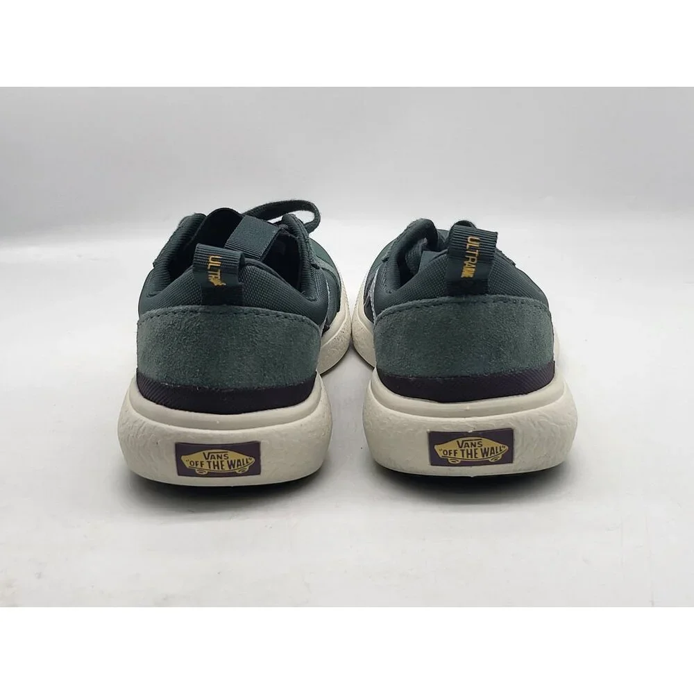 Vans UltraRange Shoes Womens Size 5.5 Green White Low Top Comfort Sneakers Skate